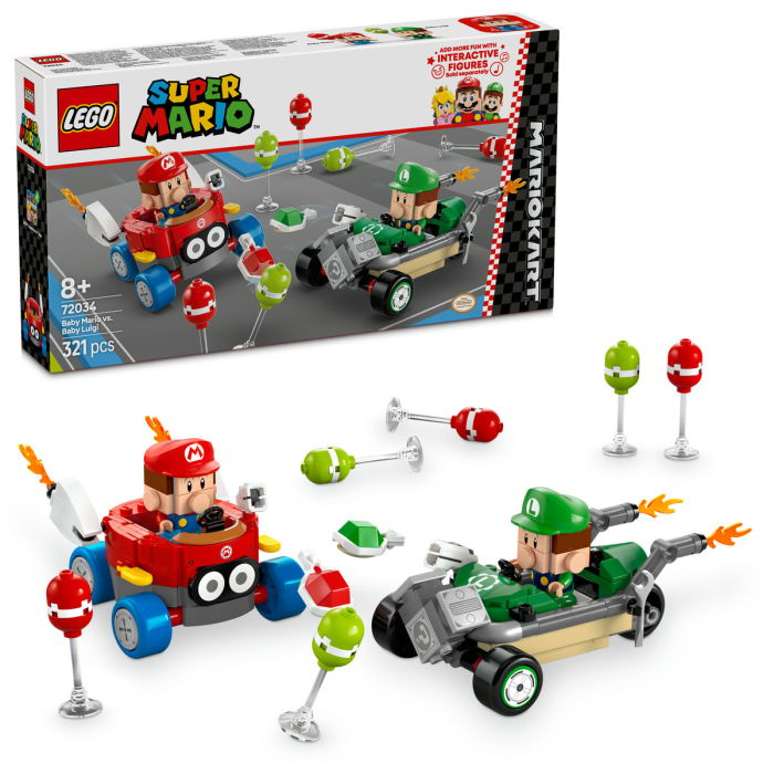  LEGO®  Super Mario - Mario Kart™ – Baby Mario si Baby Luigi (72034), 321 piesa  [1]