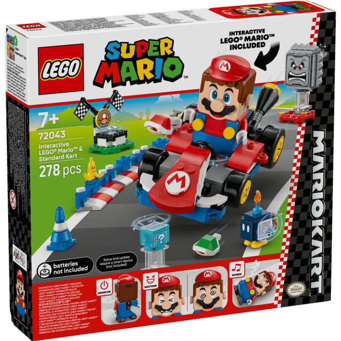 LEGO®  Super Mario - Mario Kart – LEGO®  Mario interactiv si Standard Kart (72043), 278 piese [2]