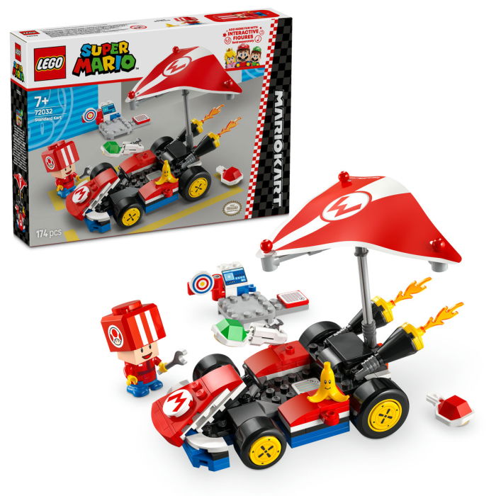  LEGO®  Super Mario - Mario Kart™ – Standard Kart (72032), 174 piese [1]