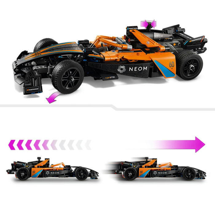  LEGO®  Technic - Masina de cursa NEOM McLaren Formula E  (42169), 452 piese [9]
