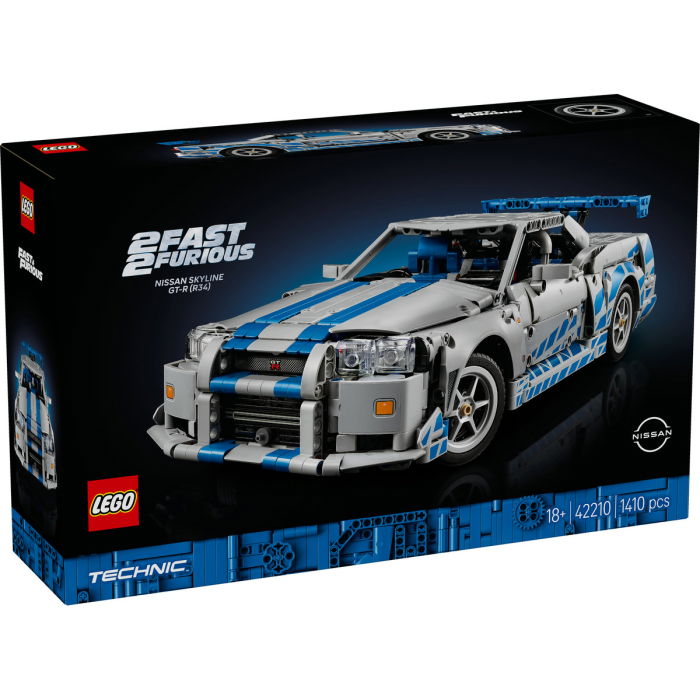 LEGO® Technic - Masina Nissan Skyline GT-R (R34) din Mai furios, mai iute (42210), 1410 piese [2]
