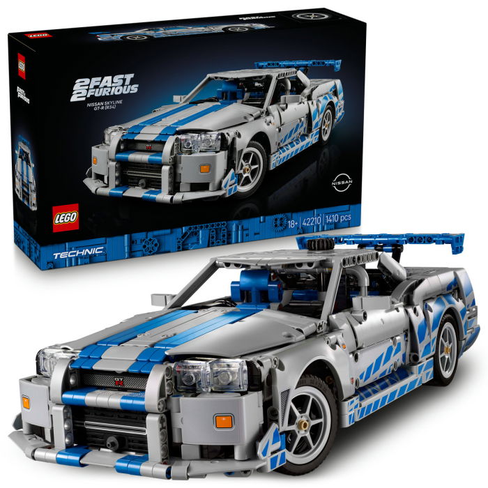LEGO® Technic - Masina Nissan Skyline GT-R (R34) din Mai furios, mai iute (42210), 1410 piese [1]