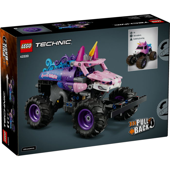 LEGO® Technic -  Monster Jam™ Sparkle Smash™ cu motor cu arc (42220), 243 piese [3]