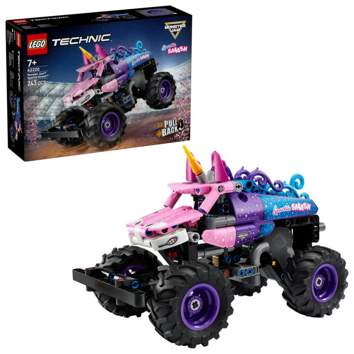 LEGO® Technic -  Monster Jam™ Sparkle Smash™ cu motor cu arc (42220), 243 piese [1]