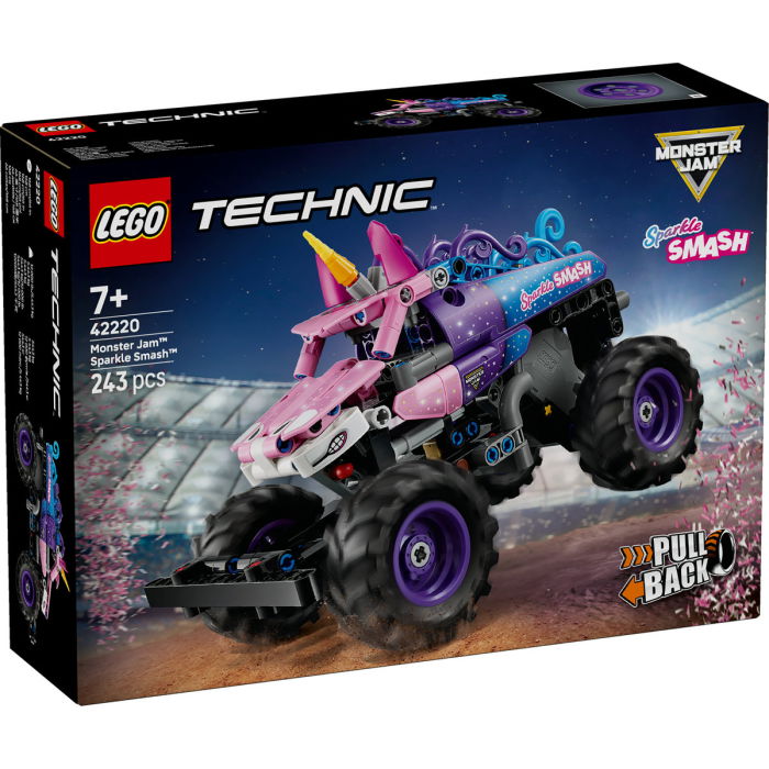 LEGO® Technic -  Monster Jam™ Sparkle Smash™ cu motor cu arc (42220), 243 piese [2]