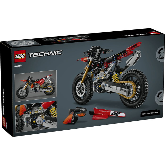LEGO® Technic - Motocicleta Ducati Desmo450 MX, versiunea de uzina (42238), 457 piese [3]