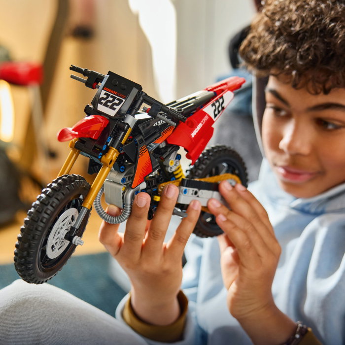 LEGO® Technic - Motocicleta Ducati Desmo450 MX, versiunea de uzina (42238), 457 piese [7]
