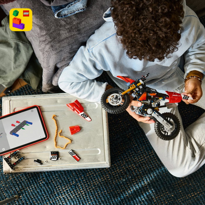 LEGO® Technic - Motocicleta Ducati Desmo450 MX, versiunea de uzina (42238), 457 piese [6]