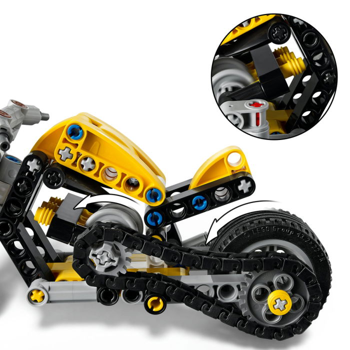 LEGO® Technic - Motocicleta galbena (42225), 151 piese [7]