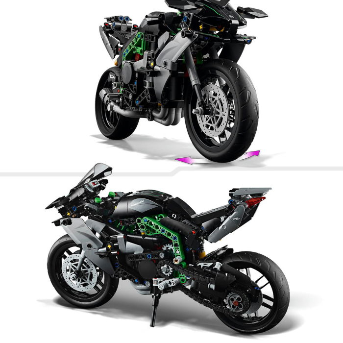 LEGO® Technic -  Motocicleta Kawasaki Ninja H2R  (42170), 643 piese [8]