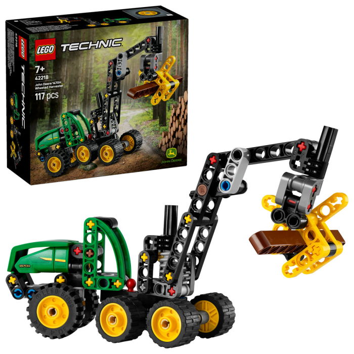 LEGO® Technic - Utilaj de taiat si stivuit copaci John Deere 1470H (42218), 117 piese [1]