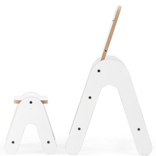 Masuta si tabla 2 in 1 cu scaunel MamaToyz Massam MDF [4]