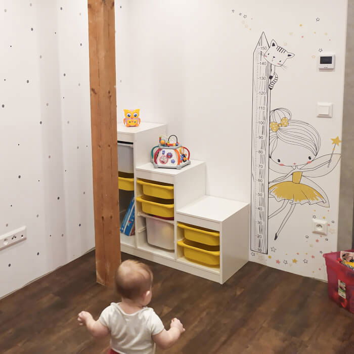 Metru de masurare INSPIO pentru perete - Zana‚ 150 cm, Diverse culori [2]