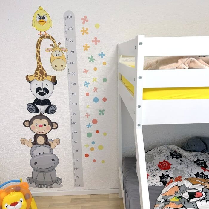 Metru pentru masurarea cresterii - gri, 45 x 187 cm [6]