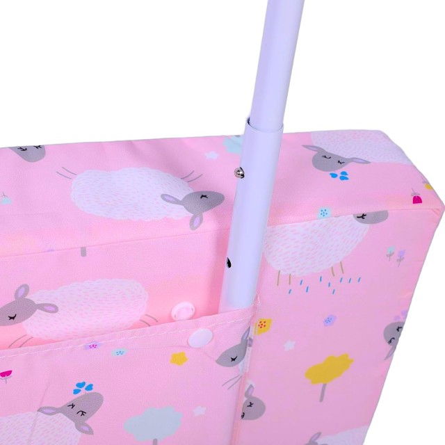 Mini-Bumper protectie pat, 50(L)x56(H) cm, Roz [4]