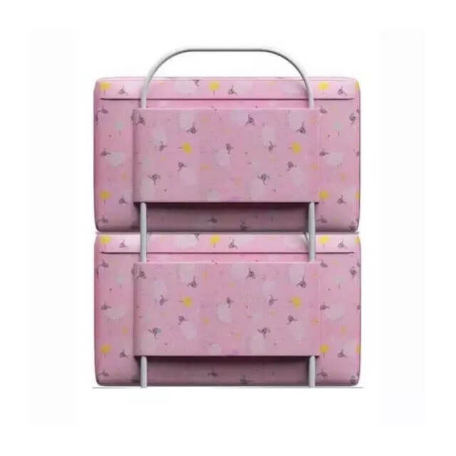 Mini-Bumper protectie pat, 50(L)x56(H) cm, Roz [17]