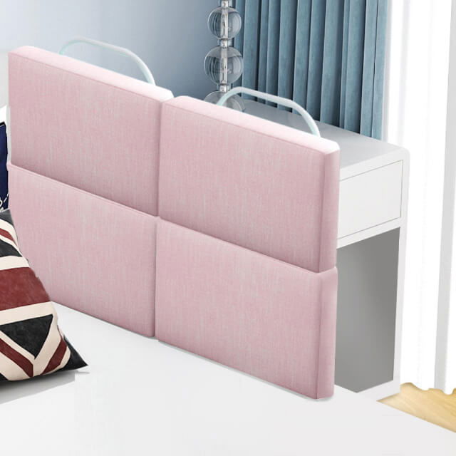 Mini-Bumper protectie pat, 50(L)x56(H) cm, Roz pastel [3]