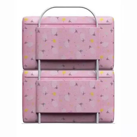 PRODUS RESIGILAT - Mini-Bumper protectie pat, 60(L)x56(H) cm, Roz pastel [1]