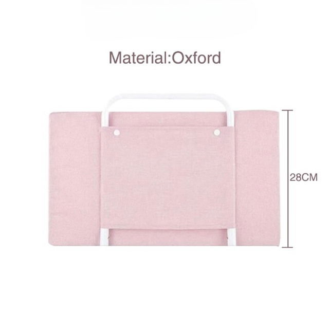 Mini-Bumper protectie pat, 60(L)x28(H) cm, Roz pastel [4]