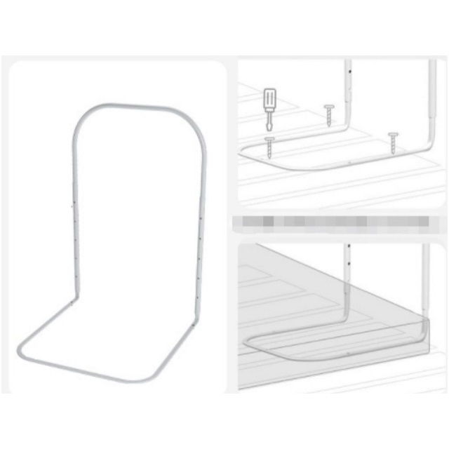 Mini-Bumper protectie pat, 60(L)x28(H) cm, Roz pastel [8]