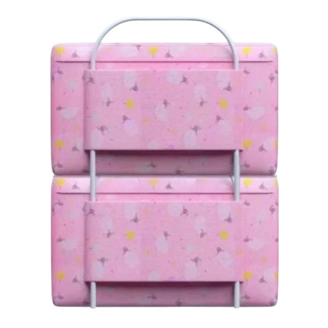 Mini-Bumper protectie pat, 60(L)x56(H) cm, Roz [18]