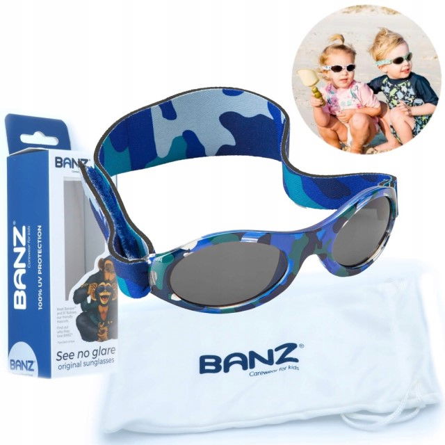 Ochelari de Soare pentru Bebelusi, Bubzee, 0-2 ani, Sky Blue Camo [3]