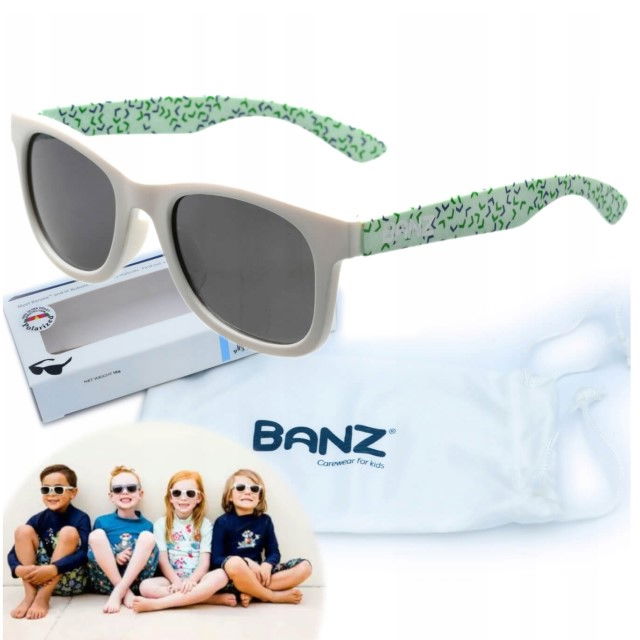Ochelari de Soare pentru bebelusi, J-Banz Beachcomber, 1-2 ani, Green Confetti [3]