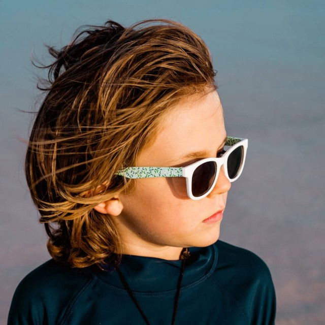 Ochelari de Soare pentru bebelusi, J-Banz Beachcomber, 1-2 ani, Green Confetti [2]