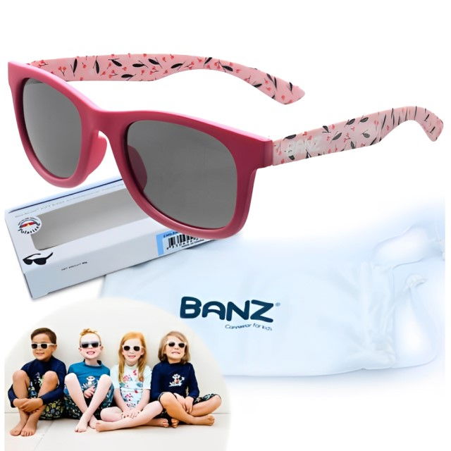 Ochelari de Soare pentru bebelusi, J-Banz Beachcomber, 1-2 ani, Petite Cherry [3]
