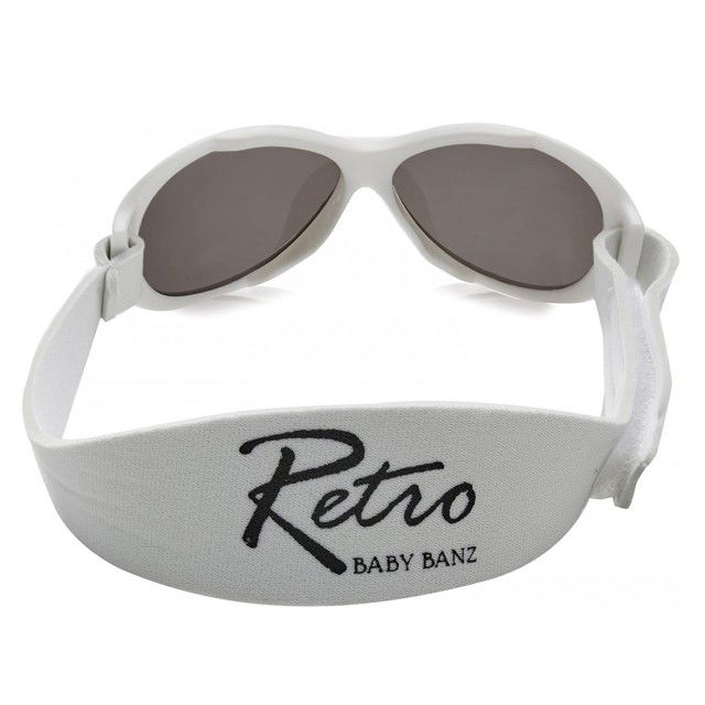 Ochelari de Soare pentru copii, 2-5 ani, Retro, Oval White [2]