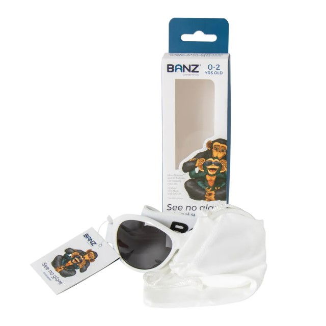 Ochelari de Soare pentru copii, 2-5 ani, Retro, Oval White [8]