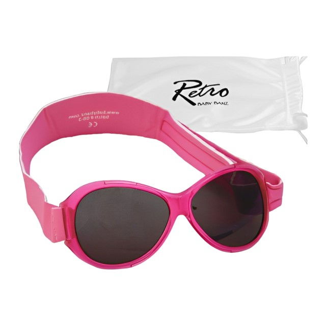 Ochelari de Soare pentru copii, 2-5 ani, Retro, Oval Pink [4]