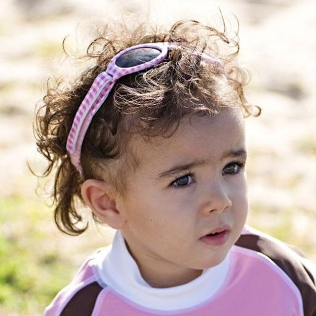 Ochelari de Soare pentru Copii, Bubzee, 2-5 ani, Pink Check [3]