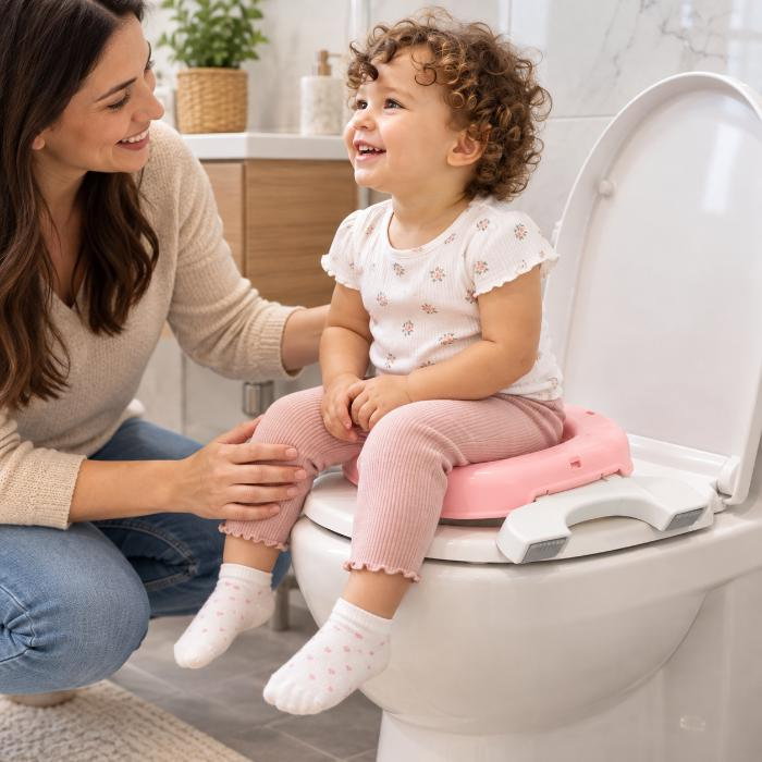 Olita portabila 2in1 BabyJem Portable Seat, Roz [6]