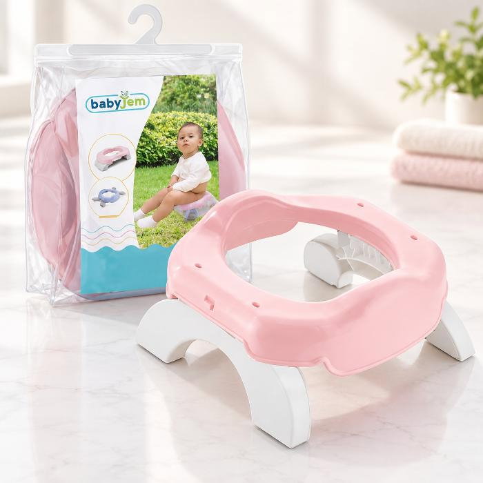 Olita portabila 2in1 BabyJem Portable Seat, Roz [1]