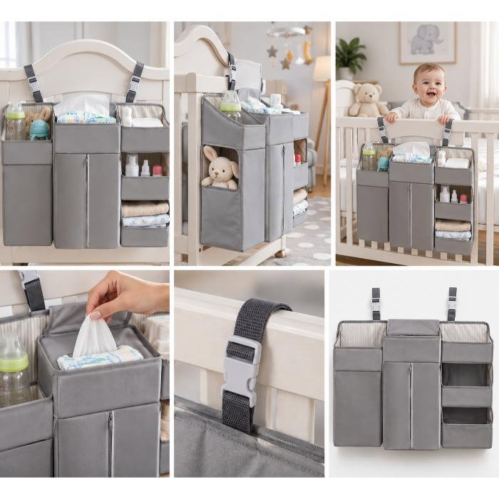 Organizator modular pentru patut, 50x58 cm, Diverse culori [12]