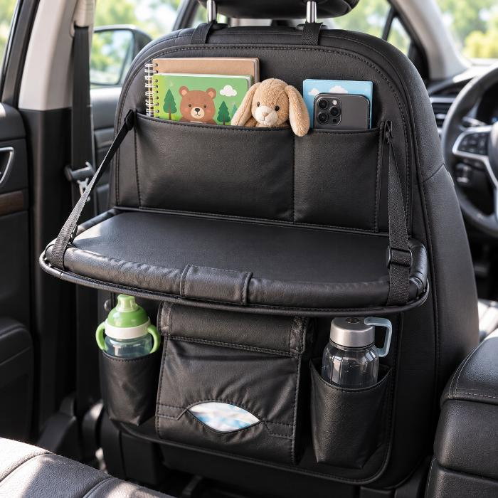 Organizator scaun auto copii, impermeabil, Empria, 63x44.5 cm, Diverse culori [3]