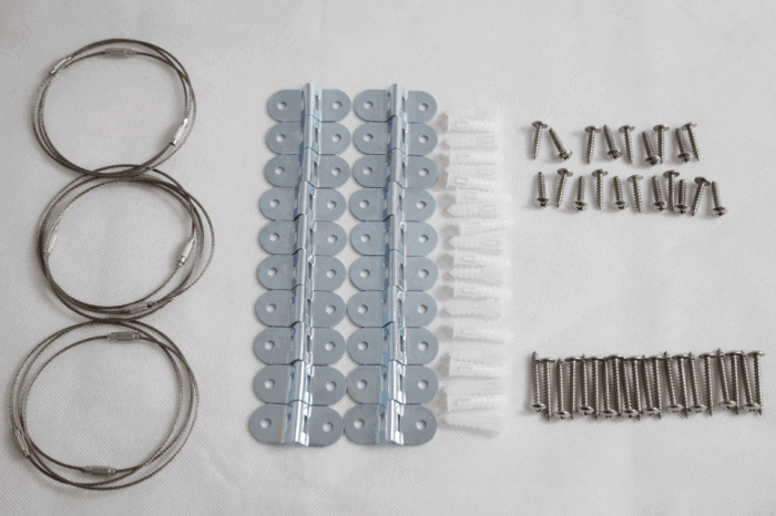 Pachet ancore mobila, metalice, sigurante pentru protejarea copiilor, protectie cutremur, Empria, 10 Seturi [5]