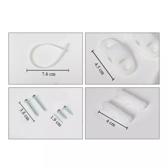 Pachet 10 seturi curele ancorare mobila, protectie cutremur, Empria, Alb [7]