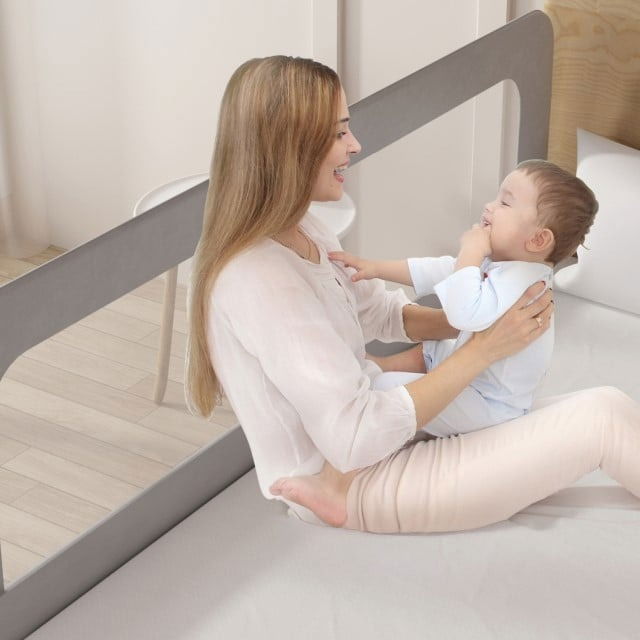 PACHET: 3 Bariere protectie pat copii, Rabatabile, pat de 200x200 cm [14]