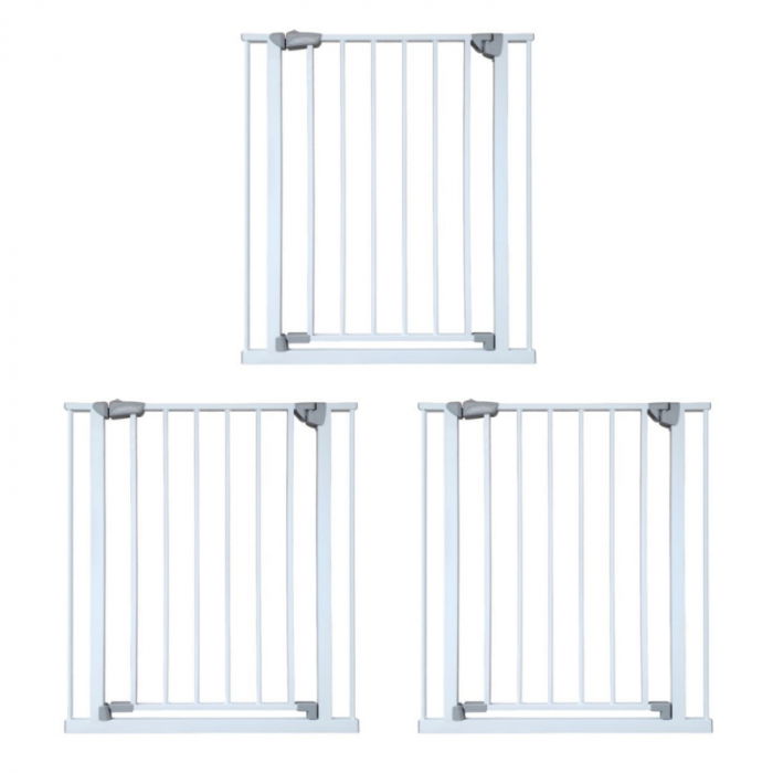 PACHET 3x Poarta Siguranta Copii, 71-77 cm, Montaj Presiune, Alb [2]