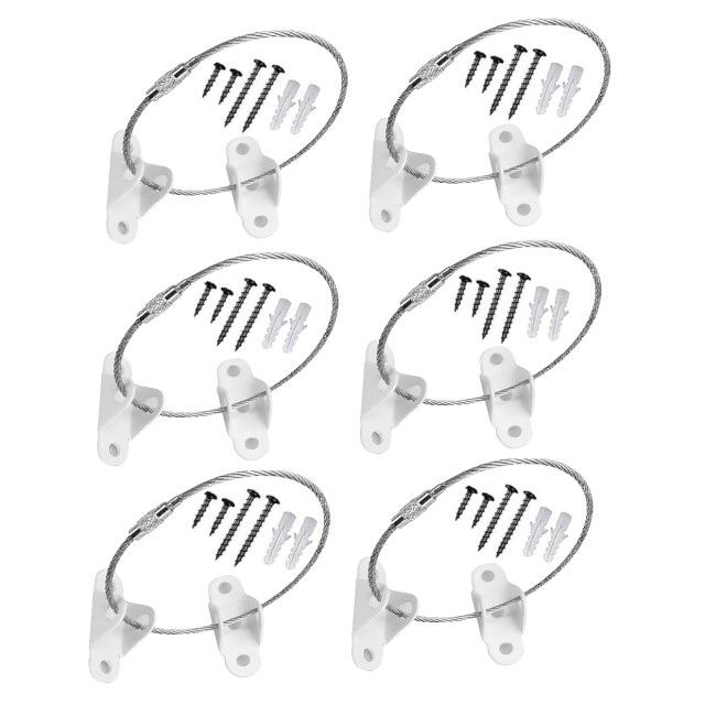 Pachet 6 kituri anti-rasturnare mobilier, protectie copii, protectie cutremur, Empria, Alb [2]