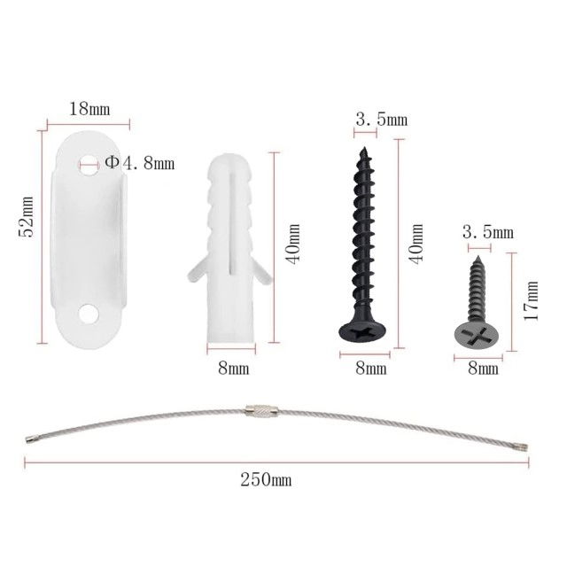 Pachet 6 kituri anti-rasturnare mobilier, protectie copii, protectie cutremur, Empria, Alb [9]
