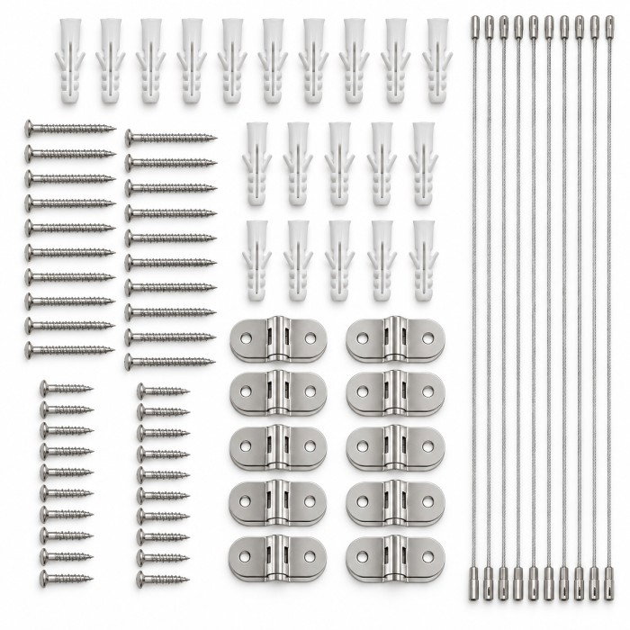 Pachet ancore mobila, metalice, sigurante pentru protejarea copiilor, protectie cutremur, Empria, 10 Seturi [9]
