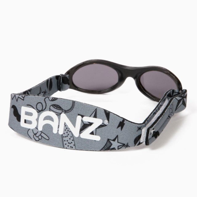 Pachet Combo, Casti Antifonice Banz bebe + Ochelari de Soare Protectie UV, 3 - 36 luni, Grafiti [9]