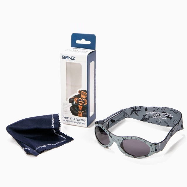 Pachet Combo, Casti Antifonice Banz bebe + Ochelari de Soare Protectie UV, 3 - 36 luni, Grafiti [17]
