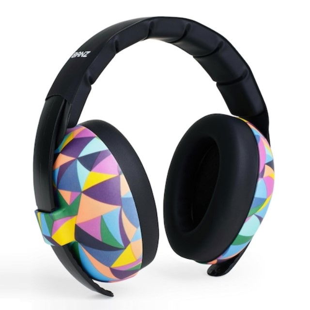 PRODUS RESIGILAT  Pachet Combo, Casti Antifonice Banz bebe + Ochelari de Soare Protectie UV, 3 - 36 luni, Kaleidoscop [12]