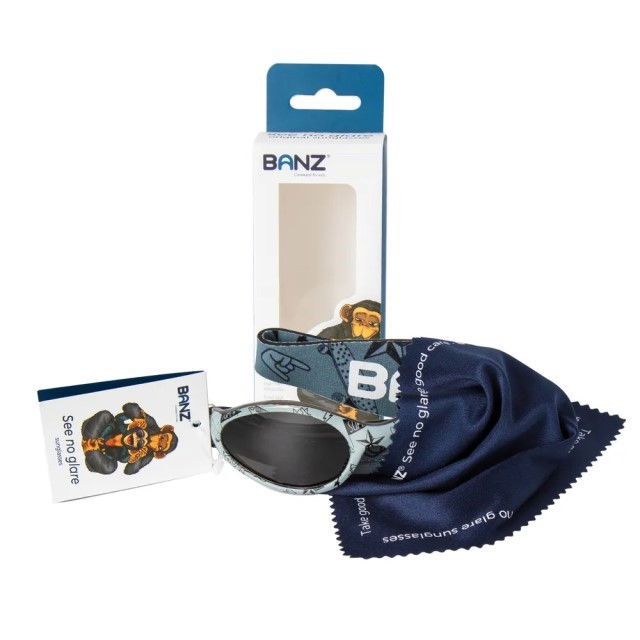 Pachet Combo, Casti Antifonice Banz bebe + Ochelari de Soare Protectie UV, 3 - 36 luni, Grafiti [13]