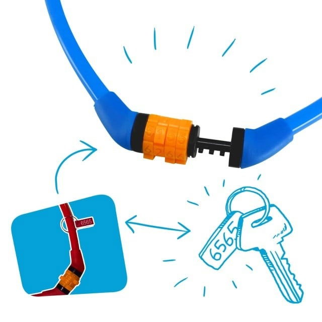 PACHET: Casca Bicicleta Copii si Accesorii, Crazy Dino Bleu [6]