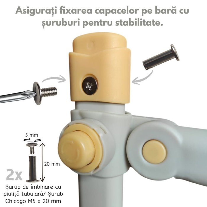 Set bariere pat copii 200x160 Empria Basic 3 laturi [16]